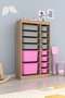Hanah Home Montana Xs 2D4N8U - Gris Sonomo y Rosa